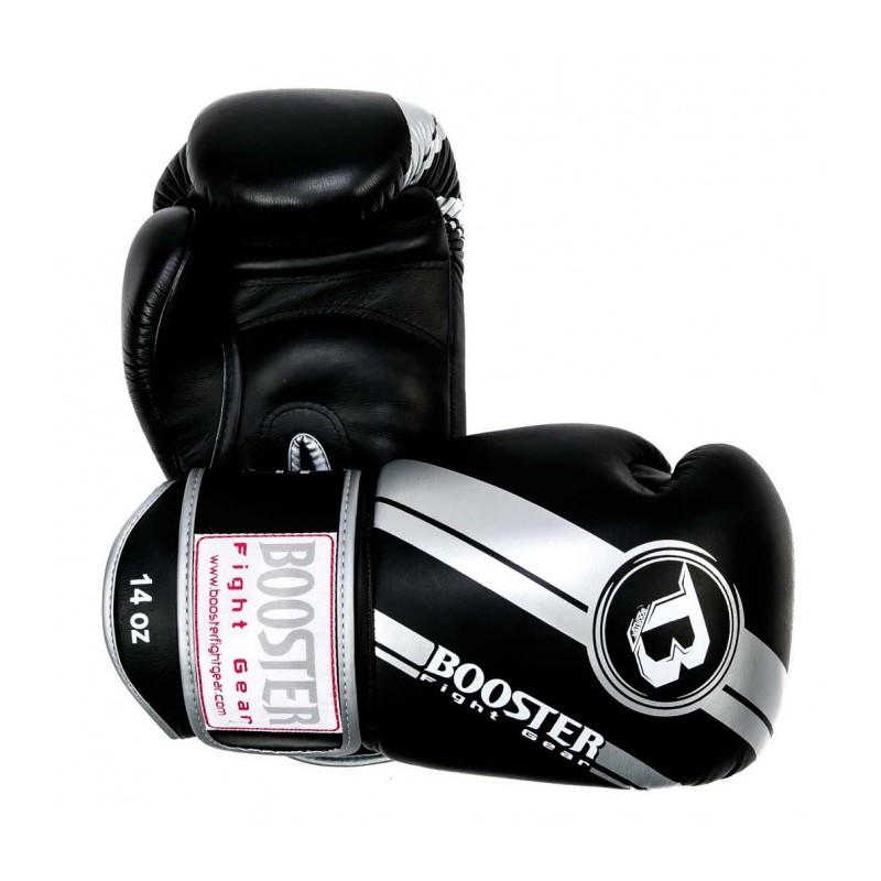 Boxing Gloves Booster silver "BGL 1 V3 SILVER FOIL", Muay Thai, Thai Boxing, Kickboxing, K-1