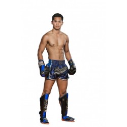 Gants de Boxe Booster bleu "BGL 1 V3 BLACK/BLUE", Muay Thai, Boxe Thai, Kickboxing, K-1