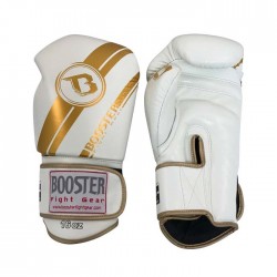 Boxing Gloves Booster white "BGL 1 V3 WHITE/GOLD", Muay Thai, Thai Boxing, Kickboxing, K-1