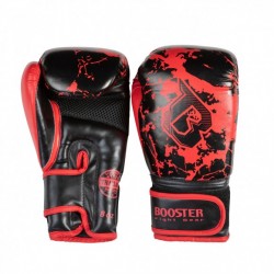 Gants de Boxe Booster rouge"BG YOUTH MARBLE RED", Muay Thai, Boxe Thai, Kickboxing, K-1