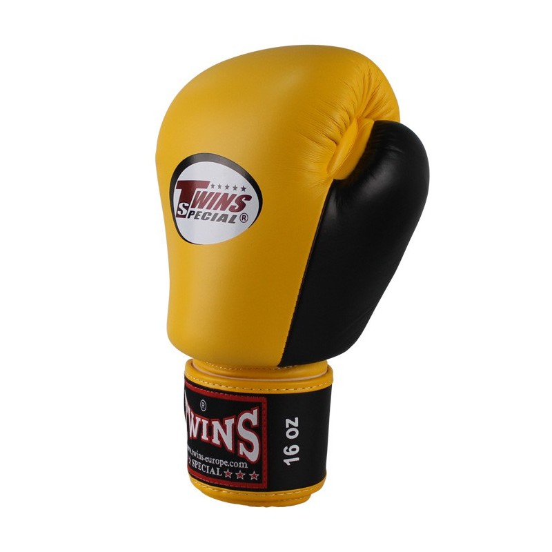 Boxing Gloves Twins yellow and black "Bgvl 3", Muay Thai, Thai Boxing, Kickboxing, K-1