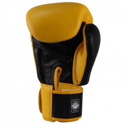 Boxing Gloves Twins yellow and black "Bgvl 3", Muay Thai, Thai Boxing, Kickboxing, K-1