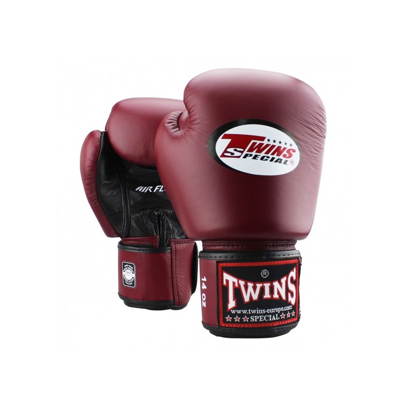 Boxing Gloves Twins Air wine red "Bgvl 3", Muay Thai, Thai Boxing, Kickboxing, K-1